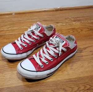 Converse All Star Chuck Taylor red sneakers. 7